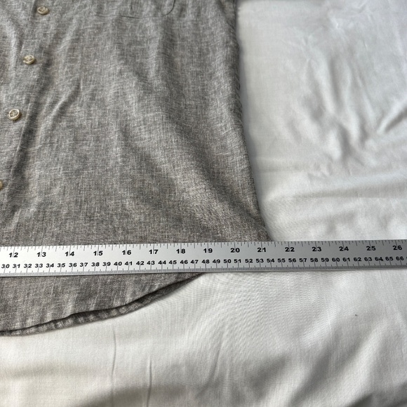 The Australian Outback Collection Men's Short Sleeve HEMP Button Up Shirt Gray M - Picture 12 of 13